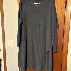 Soft Surroundings Charcoal Layered Tunic